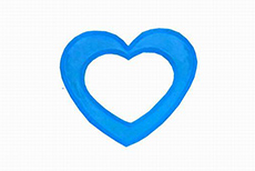 silicone baby teether in heart shape