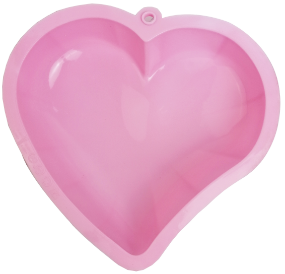 big heart silicone bakeware