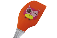 Dropping glue female owl medium curved scraper