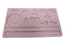 Lace sugar turning chocolate mold