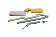 Large combination silicone straws